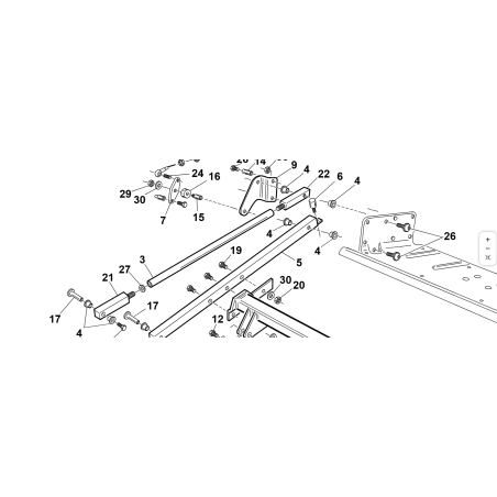 PERNO DX TIRANTE CESTO ORIGINALE KUBOTA GIANNI FERRARI 94500000053
