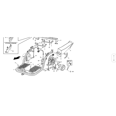 TÚNEL  ESQUINA ZNT ORIGINAL KUBOTA GIANNI FERRARI 92001490000