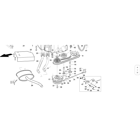 ASTA LEVA TENDICINGHIA ZNT ORIGINALE KUBOTA GIANNI FERRARI 89001000036