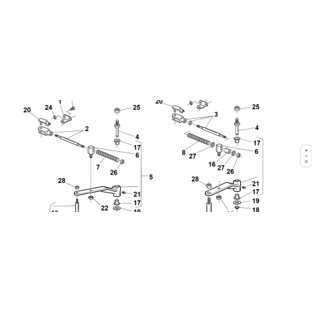 Pasador tensor de correa de toma de fuerza e hidrogenerador original KUBOTA GIANNI FERRARI 94500000018