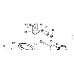 ÁNGULO DE SUJECIÓN DE BOMBA KUBOTA GIANNI FERRARI ORIGINAL 94010000023 | Newgardenstore.eu