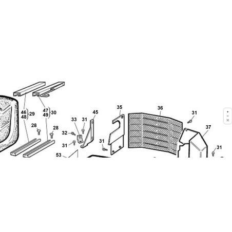 KUBOTA GIANNI FERRARI PC95514130000 PROTECTION THERMIQUE COMPLÈTE DROIT