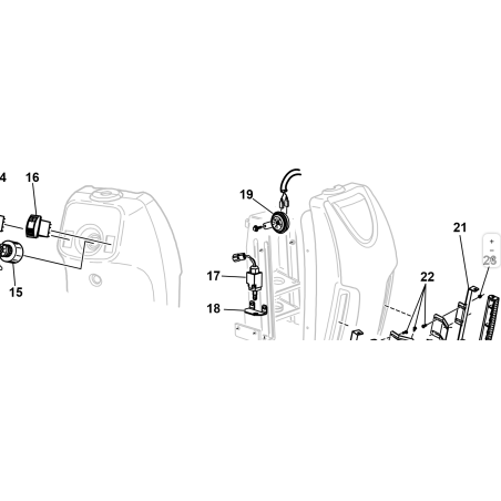 SUPPORT DE PHARE D'ORIGINE KUBOTA GIANNI FERRARI ZNT 87001000077