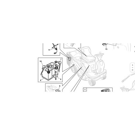 CÂBLE POSITIF DE BATTERIE KUBOTA GIANNI FERRARI D'ORIGINE 89001500003