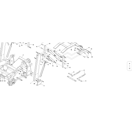 PLACA LATERAL PARA FIJACIÓN DE CESTA COMP. ORIGINAL KUBOTA GIANNI FERRARI 91001850000