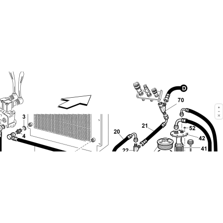 ADATTATORE A T M/M/F BSP GIREVOLE 1/4 ORIGINALE KUBOTA GIANNI FERRARI 00777600198