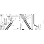 COMPLETE SERVICE ATTACHMENT BRACKET ZNT ORIGINAL KUBOTA GIANNI FERRARI 91001330000