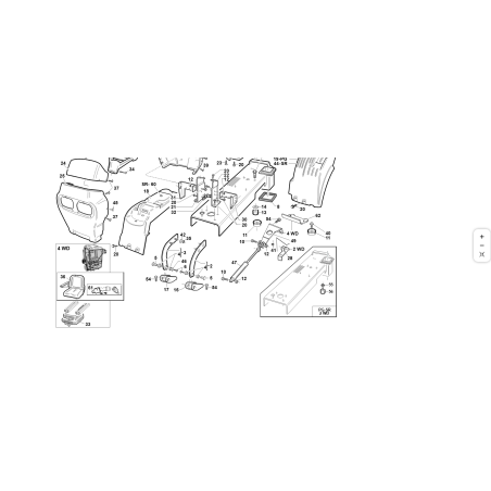 SYSTÈME DE CENTRAGE ANTI-VIBRATION ORIGINAL KUBOTA GIANNI FERRARI 95301000001