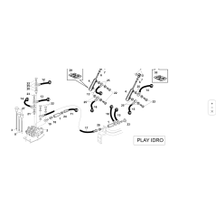 TUYAU R1 1/4 L-350 OC1/4 F1/4 ORIGINAL KUBOTA GIANNI FERRARI 00777600092