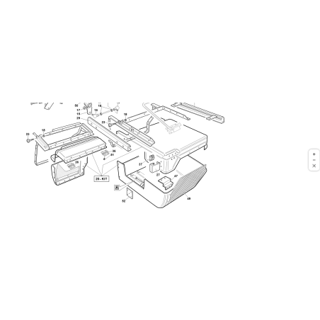 SUPPORTKONTAKTE KORBABSAUGUNG KOMPLETT ORIGINAL KUBOTA GIANNI FERRARI PZ95550160000