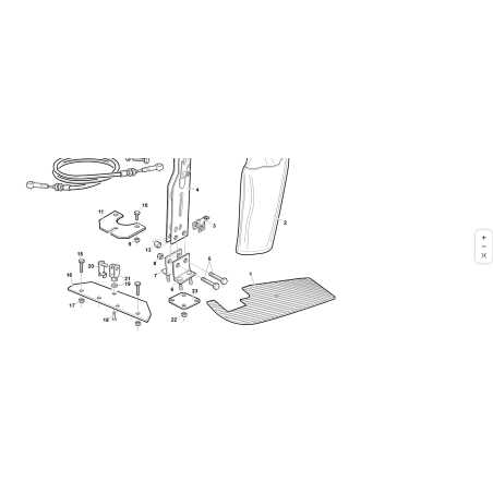 PROTECCIÓN DE PALANCA DE ELEVACIÓN ORIGINAL KUBOTA GIANNI FERRARI 00111990073