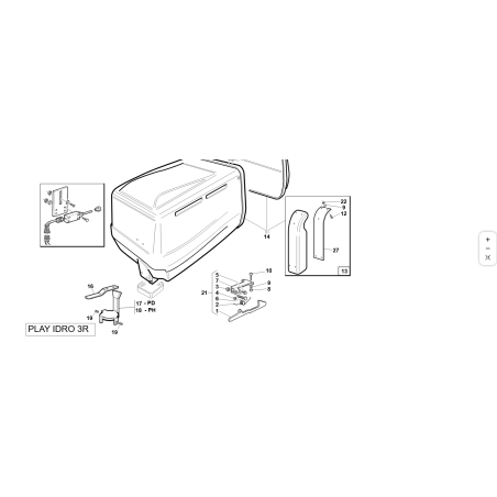 GANCIO SICUREZZA CESTO ZNT ORIGINALE KUBOTA GIANNI FERRARI 95048000003