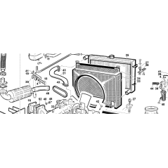 Manguera de entrada del radiador KUBOTA GIANNI FERRARI original 95124000006 | Newgardenstore.eu