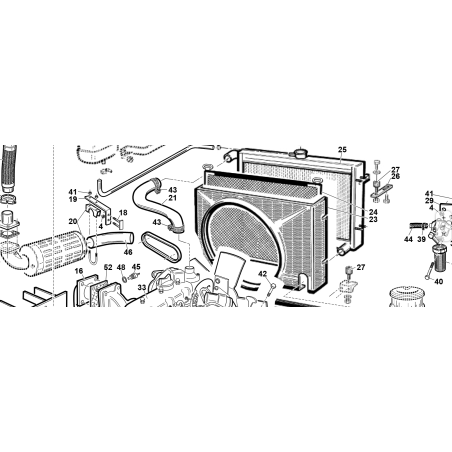 TUYAU D'ADMISSION DE RADIATEUR D'ORIGINE KUBOTA GIANNI FERRARI 95124000006