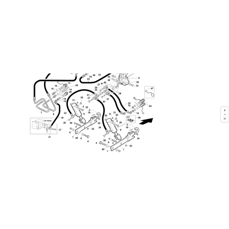 TUBO 1/4 1SN OC3/8-F90° 1/4 L-430 90° ORIGINAL KUBOTA GIANNI FERRARI 92002120027