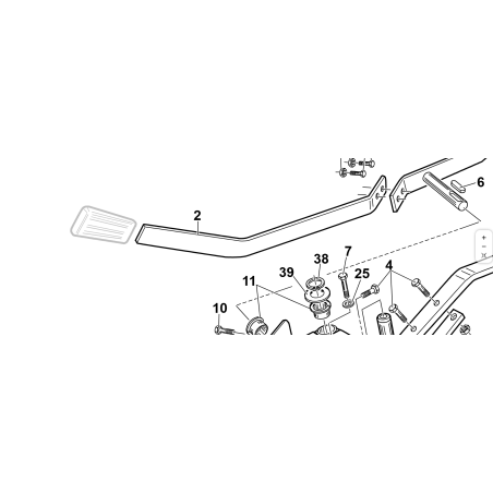 LEVA APERTURA CESTO ORIGINALE KUBOTA GIANNI FERRARI PZ95550000005