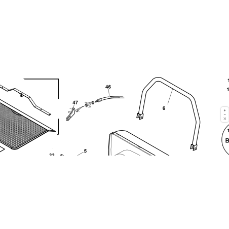 LEVA RINVIO APERTURA CESTO  ORIGINALE KUBOTA GIANNI FERRARI 94017120000