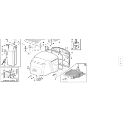 VARILLA DE SOPORTE DE TAPA DE CESTA ORIGINAL KUBOTA GIANNI FERRARI 95401000006 ZNT