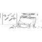 UPPER LEFT GUIDE WITH LEVER - SPARE PARTS ONLY - ORIGINAL KUBOTA GIANNI FERRARI 00777850022