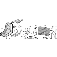 GUIDE SUPÉRIEUR GAUCHE AVEC LEVIER ET VERROUILLAGE UNIQUEMENT PIÈCE DE RECHANGE D'ORIGINE KUBOTA GIANNI FERRARI 00777850011 |...