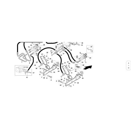 TUBO 1/4 1SN OC1/4-OC1/4 L-580 135° ORIGINAL KUBOTA GIANNI FERRARI 92002120022