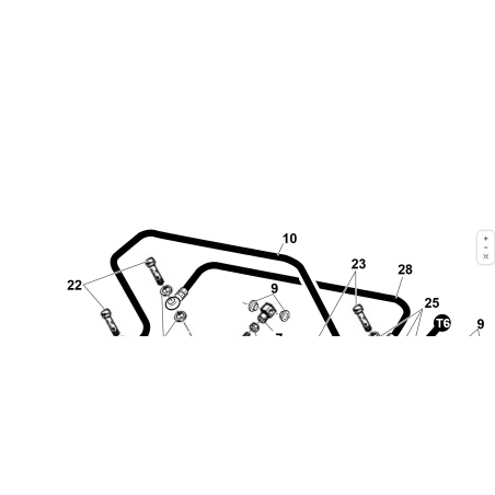 HOSE R1 1/4 L-840 OC1/4 OC1/4 ORIGINAL KUBOTA GIANNI FERRARI 00777600089