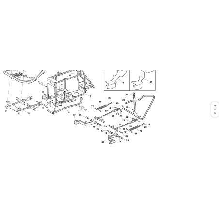 FORCELLA Ø12 SOLLEVAMENTO PIATTO ZNT ORIGINALE KUBOTA GIANNI FERRARI 87001000036