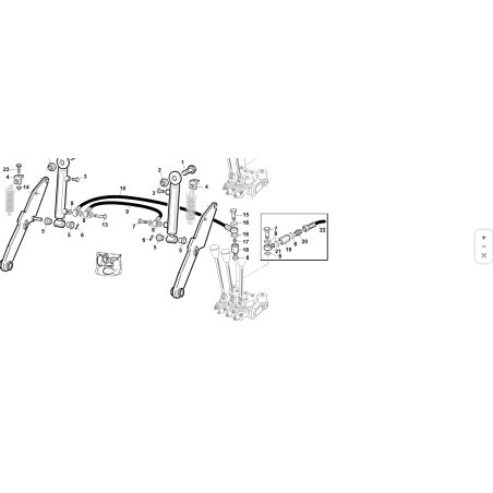 TUBO R1711/4LL-870 OC1/4 HEM.GIR1/4 ORIGINAL KUBOTA GIANNI FERRARI 00777600114