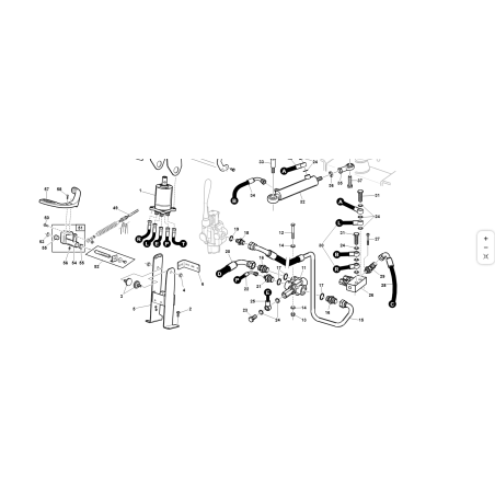 COMPLETE BRACKET SUPPORT FOR FUEL PUMP ZNT ORIGINAL KUBOTA GIANNI FERRARI 91005300000