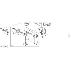 BELT TENSIONER SUPPORT COMPL. ORIGINAL KUBOTA GIANNI FERRARI PZ95042131000 | Newgardenstore.eu