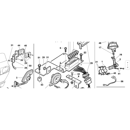 SUPPORTO PEDIPOLATORE ZNT ORIGINALE KUBOTA GIANNI FERRARI 95301000012