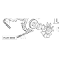 TUYAU 3/8 1SC F90°3/8-F90°3/8 L-255 90° ORIGINAL KUBOTA GIANNI FERRARI 95042380006