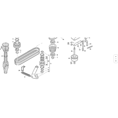 TENDEUR DE COURROIE DE CARDAN COMPLET, ORIGINAL KUBOTA GIANNI FERRARI PZ95533231000 | Newgardenstore.eu