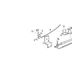 KUBOTA GIANNI FERRARI 00111000192 MANIJA DE ARRANQUE ORIGINAL CON ACC.CON POM.