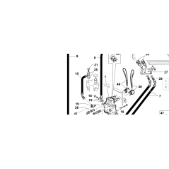 TUBE 1/4 1SN OC1/4-F90°3/8 L-545 45° ORIGINAL KUBOTA GIANNI FERRARI 91003110010