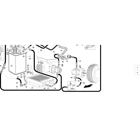 TUBE 1/4 1SN OC1/4-F90°3/8 L-750 90° ORIGINAL KUBOTA GIANNI FERRARI 92002120010