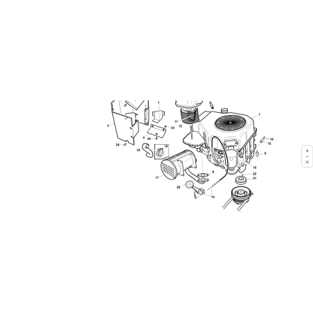 ANGOLARE PROTEZIONE MARMITTA COMPL. ORIGINALE KUBOTA GIANNI FERRARI 94500530000