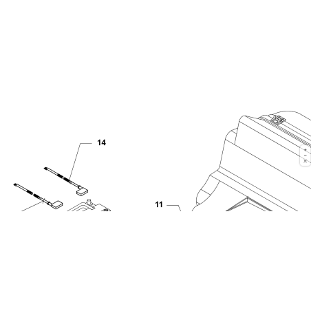 CÂBLE DE BATTERIE NOIR COMPLET TG200 ORIGINAL KUBOTA GIANNI FERRARI 94010371800