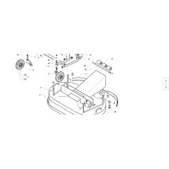 PROTECTION ARRIÈRE PEINTE D'ORIGINE KUBOTA GIANNI FERRARI 94014000016