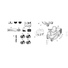 AUTOCOLLANT RÉSINE ORIGINAL KUBOTA GIANNI FERRARI 00555200230 « GTM 160 »