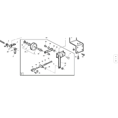 SUPPORTO TENDICINGHIA COMPL.ZNT ORIGINALE KUBOTA GIANNI FERRARI 95200201100