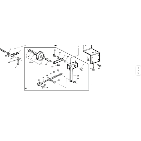 SUPPORTO TENDICINGHIA COMPL.ZNT ORIGINALE KUBOTA GIANNI FERRARI 95200201100