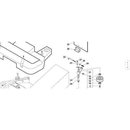 ASTA LEVA TENDICINGHIA PIATTO ORIGINALE KUBOTA GIANNI FERRARI 94014000021