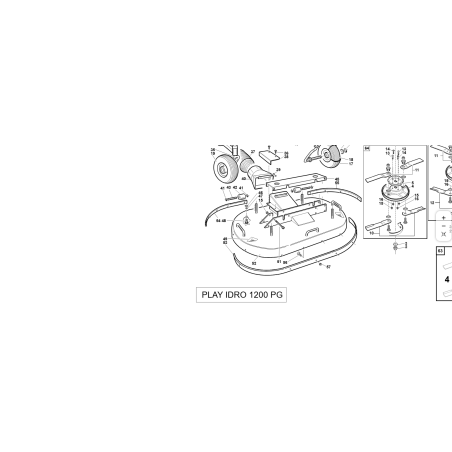 PROTEZIONE POST. DX PIATTO 1200mm ORIGINALE KUBOTA GIANNI FERRARI 95102000002