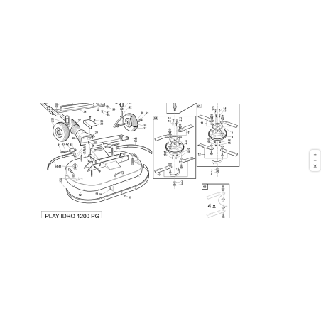 PROTEZIONE POST. SX PIATTO 1200mm ORIGINALE KUBOTA GIANNI FERRARI 95102000003