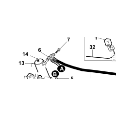 TUBO1/41SC OC1/4-OC1/4L-1290 45° G600 ORIGINE KUBOTA GIANNI FERRARI 92007110007 | Newgardenstore.eu