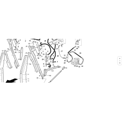 TUBO 1/2 2SC F90°1/2-F1/2 L-530 +ESPIRAL ORIGINAL KUBOTA GIANNI FERRARI 92006180013