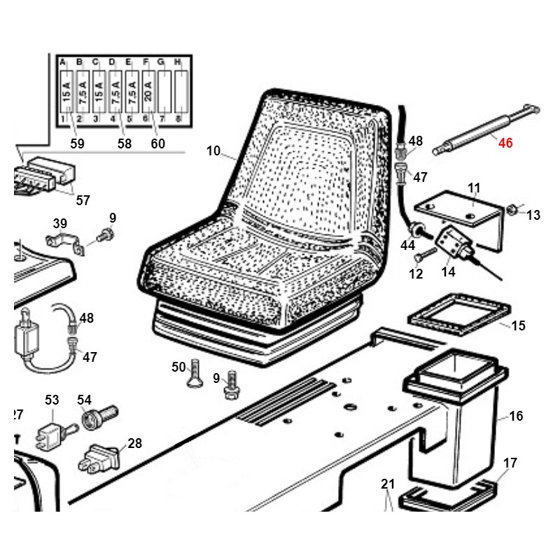 AMORTISSEUR HYDRAULIQUE -ACC002- ORIGINAL KUBOTA GIANNI FERRARI 00777850009