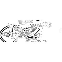 TUBO 3/8 2SC F3/8-F90°3/8 L-950 ORIGINAL KUBOTA GIANNI FERRARI 92006180001