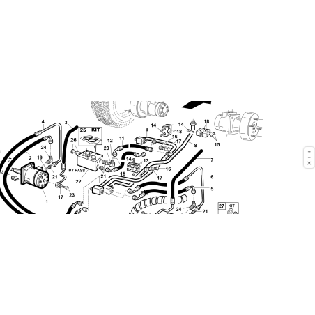 TUBO 3/8 2SC F3/8-F90°3/8 L-950 ORIGINAL KUBOTA GIANNI FERRARI 92006180001